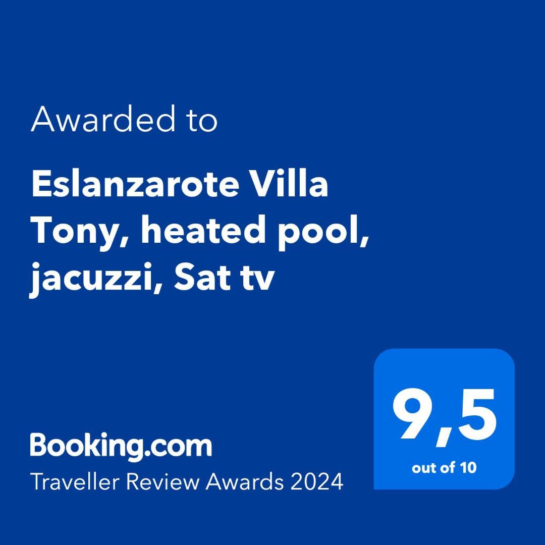 Eslanzarote Eco Villa Tony, Heated Pool, Jacuzzi, Sat Tv, Super Wifi Ла-Коста Экстерьер фото